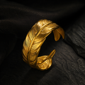 Bague Feuille Royale – Élégance Naturelle 👑🍃