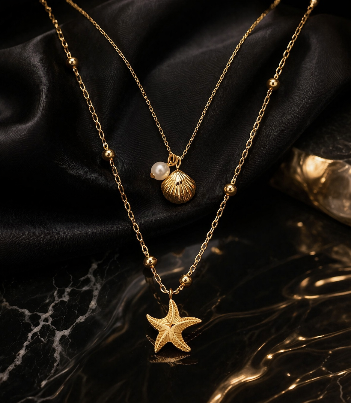 Collier Double Elegance Océan