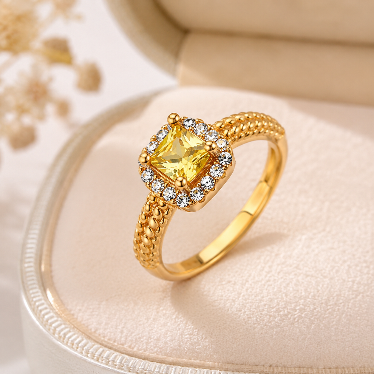 ✨ Bague Soleil Doré ✨