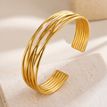 Bracelet Manchette Élégance Dorée